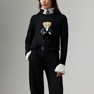 Polo by Ralph Dress Cartoon Bear Brown Sweater